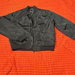 Classic Black Bomber Jacket